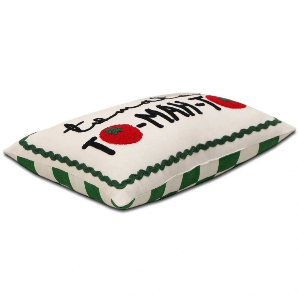 Tomato Lumbar Pillow - Bullseye’s Playground